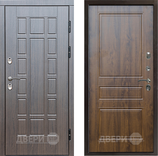 Входная металлическая Дверь Престиж TERMO с терморазрывом Престиж Классика Дуб в Электростали