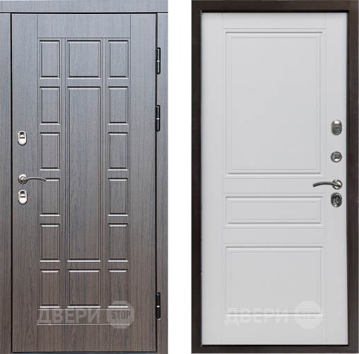 Входная металлическая Дверь Престиж TERMO с терморазрывом Престиж Классика Белый матовый в Электростали