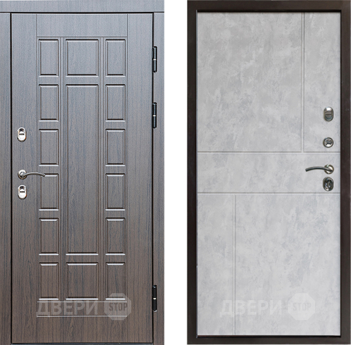Входная металлическая Дверь Престиж TERMO с терморазрывом Престиж Горизонт Бетон светлый в Электростали