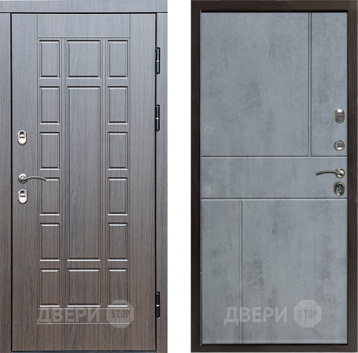 Входная металлическая Дверь Престиж TERMO с терморазрывом Престиж Горизонт Бетон темный в Электростали