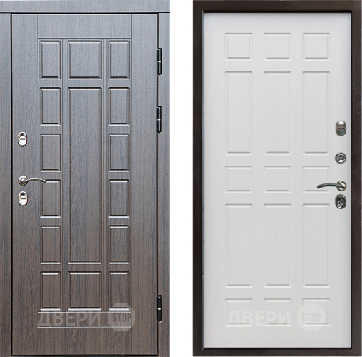 Входная металлическая Дверь Престиж TERMO с терморазрывом Престиж Спарта Лиственница белая в Электростали