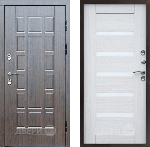 Входная металлическая Дверь Престиж TERMO с терморазрывом Престиж Царга Лиственница белая в Электростали