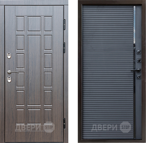 Входная металлическая Дверь Престиж TERMO с терморазрывом Престиж Porte Черный кварц в Электростали