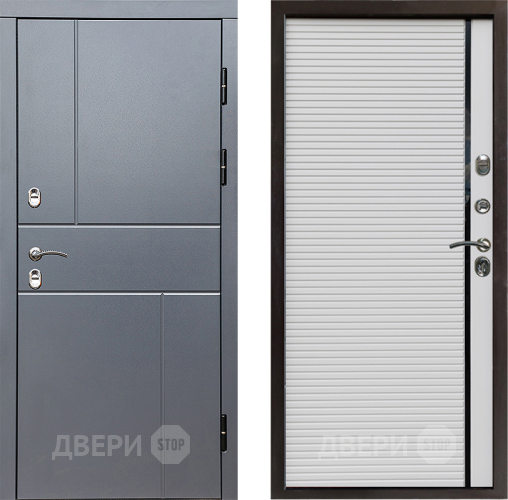 Дверь Престиж TERMO с терморазрывом Горизонт Грэй Porte Белый в Электростали