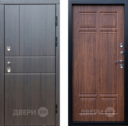 Входная металлическая Дверь Престиж TERMO с терморазрывом Горизонт Венге Премиум Орех темный в Электростали