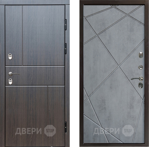 Входная металлическая Дверь Престиж TERMO с терморазрывом Горизонт Венге Лучи Бетон темный в Электростали