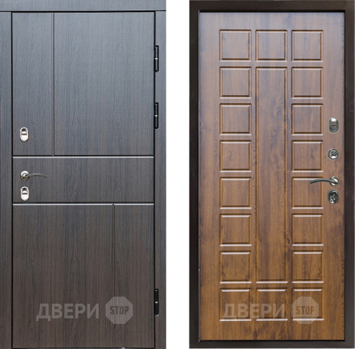 Входная металлическая Дверь Престиж TERMO с терморазрывом Горизонт Венге Престиж Дуб в Электростали