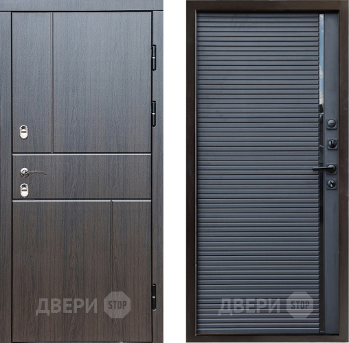 Входная металлическая Дверь Престиж TERMO с терморазрывом Горизонт Венге Porte Черный кварц в Электростали