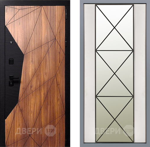 Дверь Заводские двери Морра Зеркало Перфекто Структурное дерево в Электростали