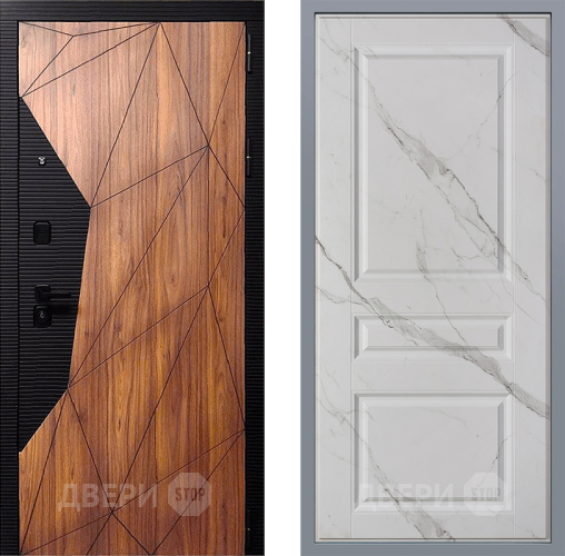 Дверь Заводские двери Морра Стокгольм Мрамор белый в Электростали