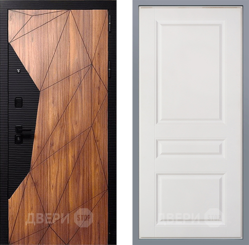 Дверь Заводские двери Морра Стокгольм Белый софт в Электростали