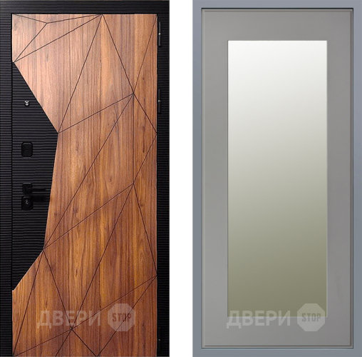 Дверь Заводские двери Морра Зеркало Модерн Грей софт в Электростали