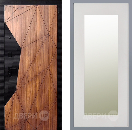 Дверь Заводские двери Морра Зеркало Модерн Белый софт в Электростали