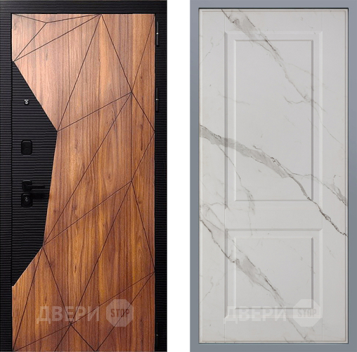 Дверь Заводские двери Морра Доррен Мрамор белый в Электростали