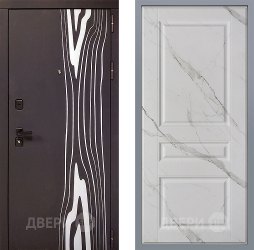 Дверь Заводские двери Леванте Стокгольм Мрамор белый в Электростали