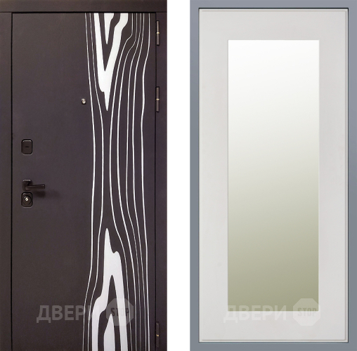 Дверь Заводские двери Леванте Зеркало Модерн Белый софт в Электростали