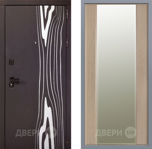 Дверь Заводские двери Леванте Зеркало Макси Беленый дуб в Электростали