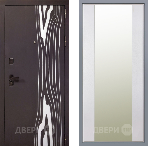 Дверь Заводские двери Леванте Зеркало Макси Белый шелк в Электростали