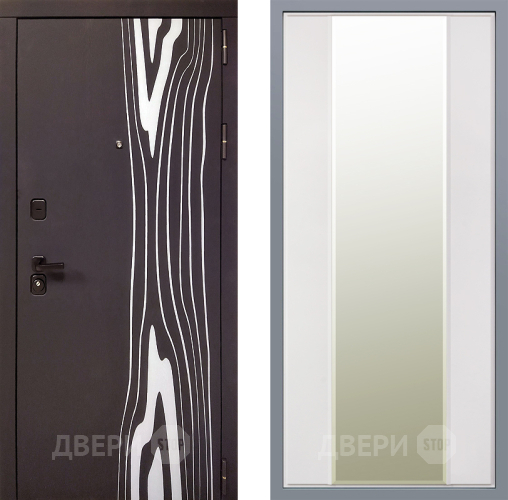 Дверь Заводские двери Леванте Зеркало Макси Белый матовый в Электростали