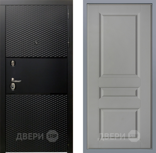 Дверь Заводские двери Тефлон Стокгольм Грей софт в Электростали