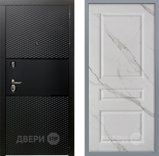 Дверь Заводские двери Тефлон Стокгольм Мрамор белый в Электростали