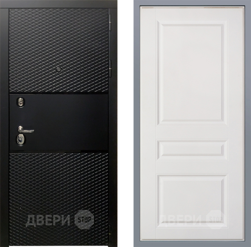 Дверь Заводские двери Тефлон Стокгольм Белый софт в Электростали