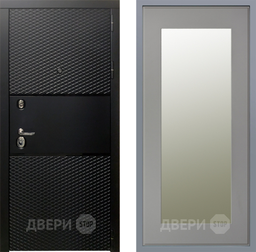 Дверь Заводские двери Тефлон Зеркало Модерн Грей софт в Электростали