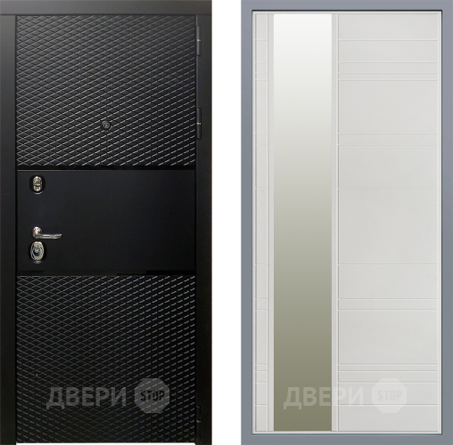 Дверь Заводские двери Тефлон Зеркало Лира Белый софт в Электростали