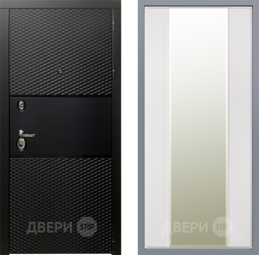 Дверь Заводские двери Тефлон Зеркало Макси Белый матовый в Электростали