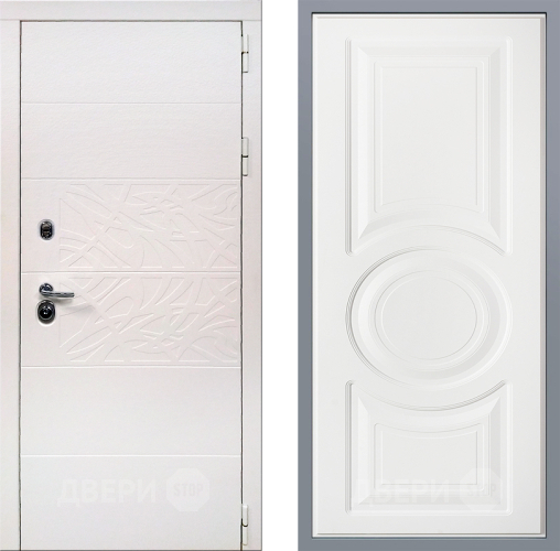 Дверь Заводские двери Дэко Вайт Неаполь Лофт белый в Электростали