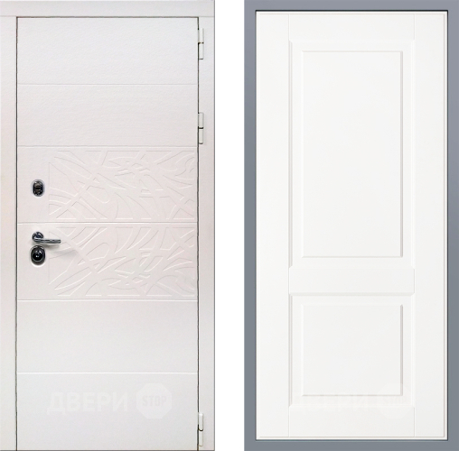 Дверь Заводские двери Дэко Вайт Доррен Белый софт в Электростали
