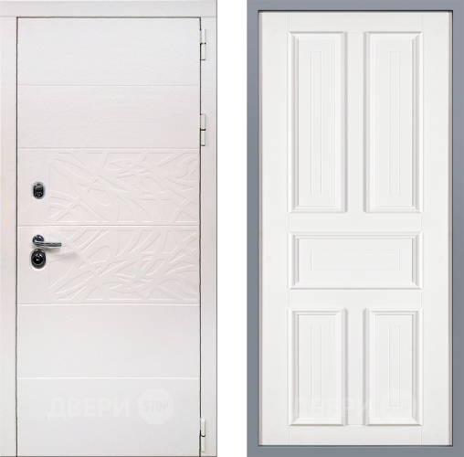 Дверь Заводские двери Дэко Вайт Уругвай Белый софт в Электростали