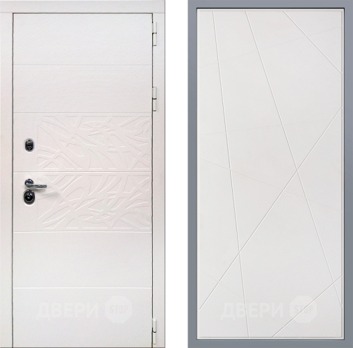 Дверь Заводские двери Дэко Вайт Флитта Белый софт в Электростали