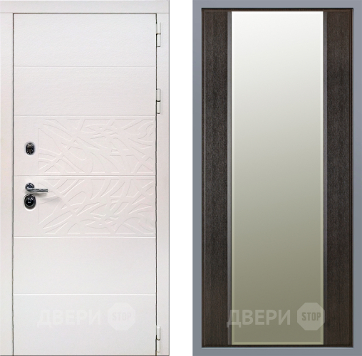 Дверь Заводские двери Дэко Вайт Зеркало Макси Венге в Электростали