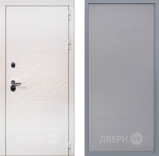 Дверь Заводские двери Дэко Вайт Тривия Грей софт в Электростали