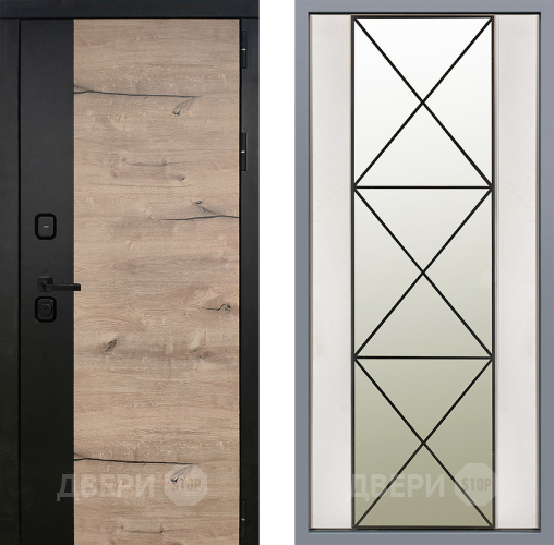 Дверь Заводские двери Ларте Зеркало Перфекто Структурное дерево в Электростали