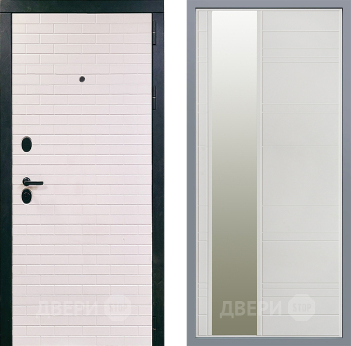 Дверь Заводские двери Сохо Зеркало Лира Белый софт в Электростали