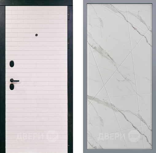 Дверь Заводские двери Сохо Флитта Мрамор белый в Электростали