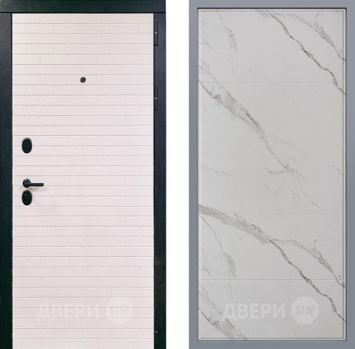 Дверь Заводские двери Сохо Тривия Мрамор белый в Электростали