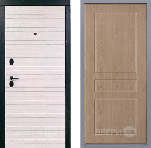 Дверь Заводские двери Сохо К-2 Беленый дуб в Электростали