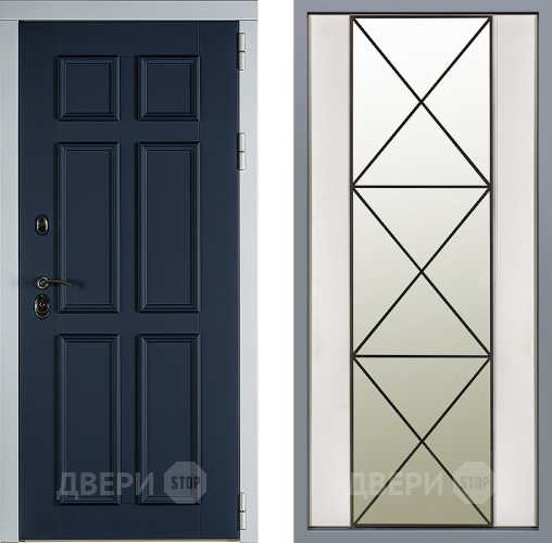 Дверь Заводские двери Стокгольм Зеркало Перфекто Структурное дерево в Электростали