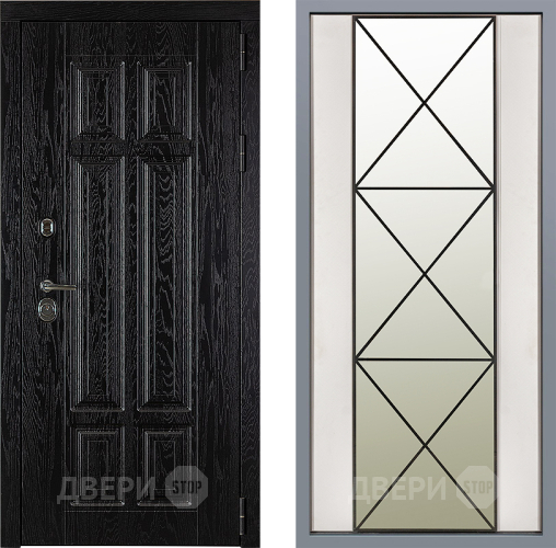 Дверь Заводские двери Мюнхен Зеркало Перфекто Структурное дерево в Электростали