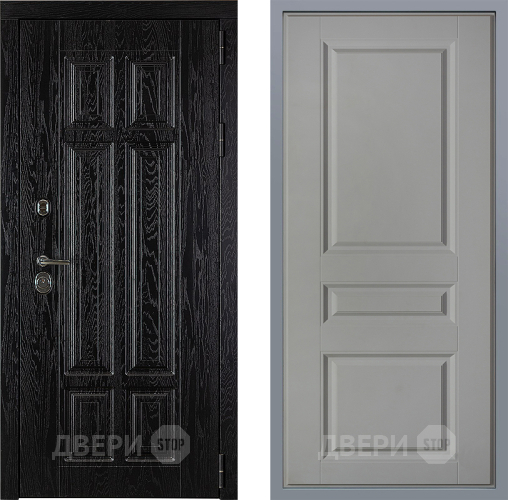 Дверь Заводские двери Мюнхен Стокгольм Грей софт в Электростали