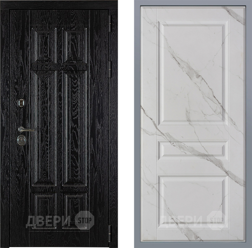 Дверь Заводские двери Мюнхен Стокгольм Мрамор белый в Электростали