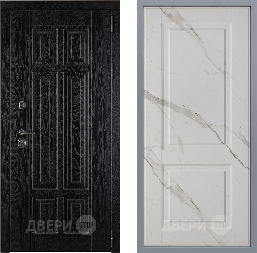 Дверь Заводские двери Мюнхен Доррен Мрамор белый в Электростали