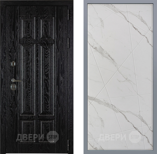 Дверь Заводские двери Мюнхен Флитта Мрамор белый в Электростали