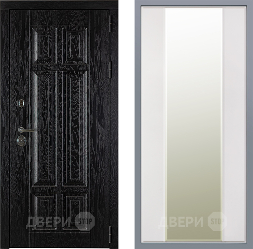 Дверь Заводские двери Мюнхен Зеркало Макси Белый матовый в Электростали