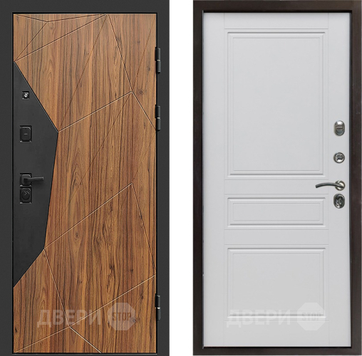 Входная металлическая Дверь Престиж Avangard Классика Белый матовый в Электростали