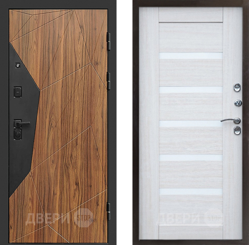 Входная металлическая Дверь Престиж Avangard Царга Лиственница белая в Электростали