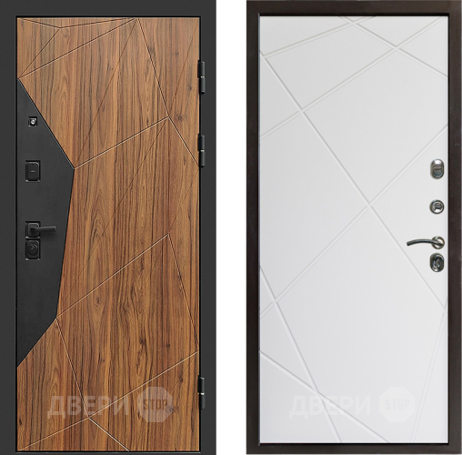 Входная металлическая Дверь Престиж Avangard Лучи Бетон белый в Электростали